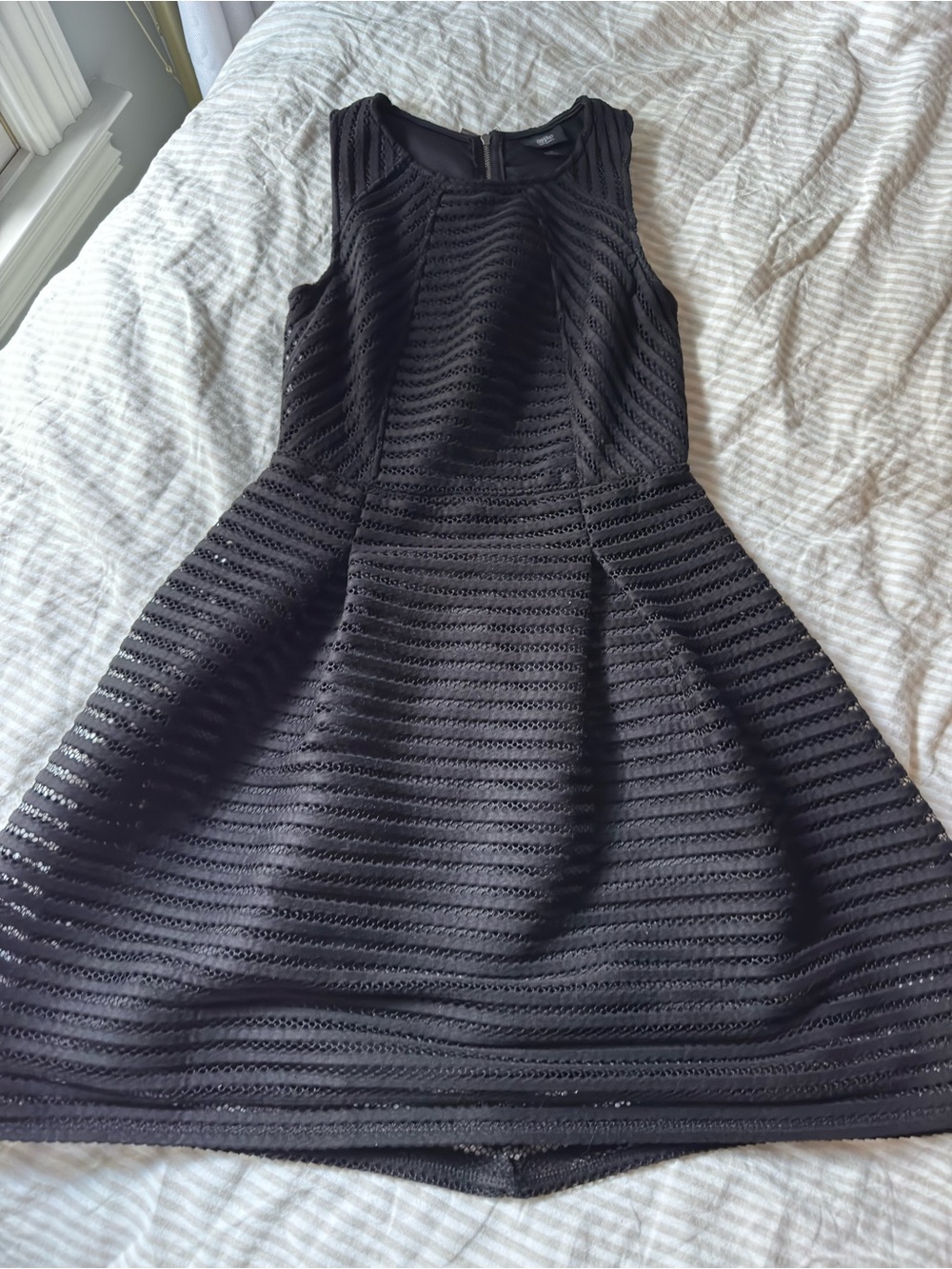 Classic Black Sleeveless Fit & Flare Dress